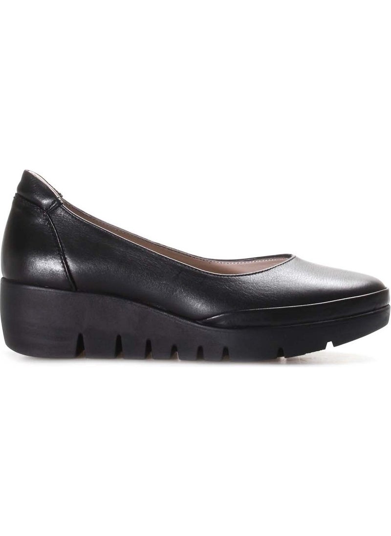 Genuine Leather Black Women's Casual Shoes 889za5309