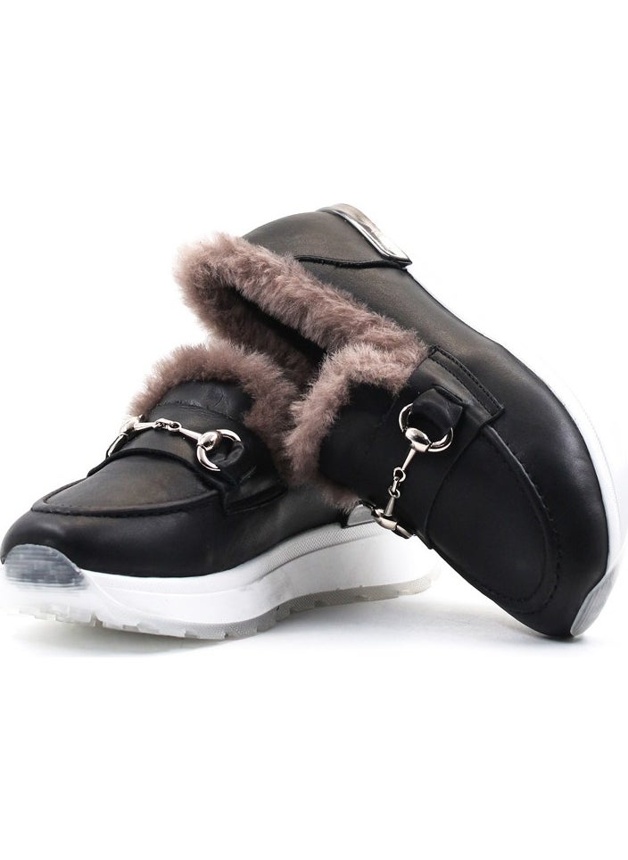 Leather Shearling Women's Casual Shoes 757KZA24501