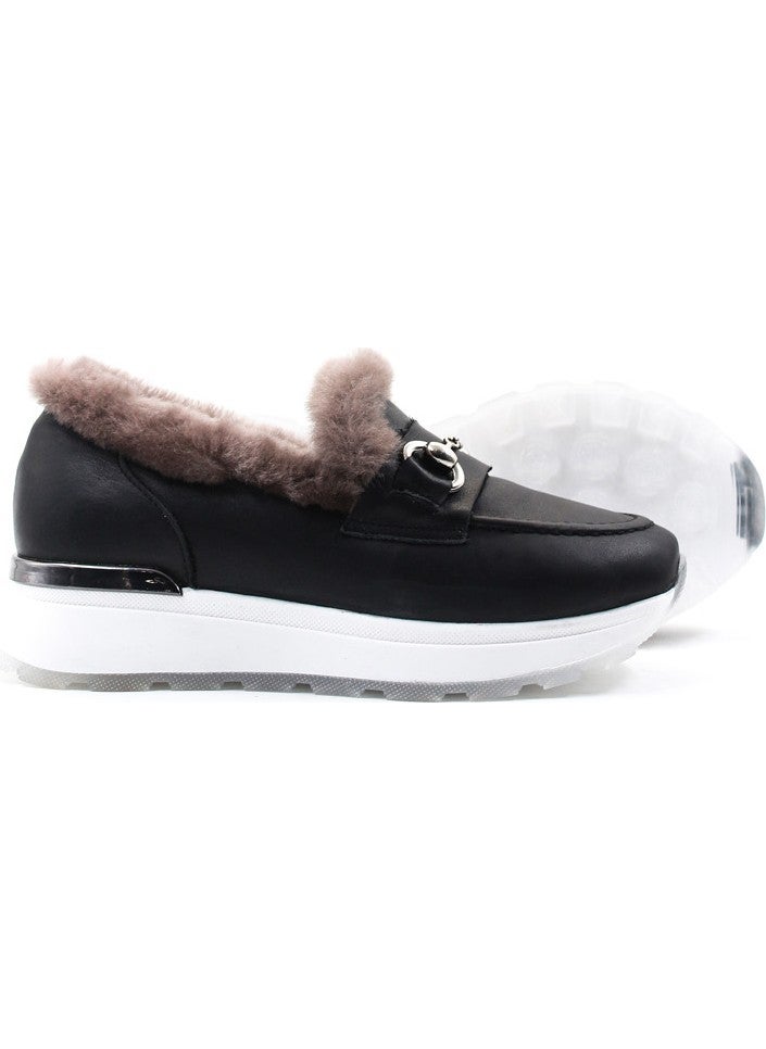 Leather Shearling Women's Casual Shoes 757KZA24501