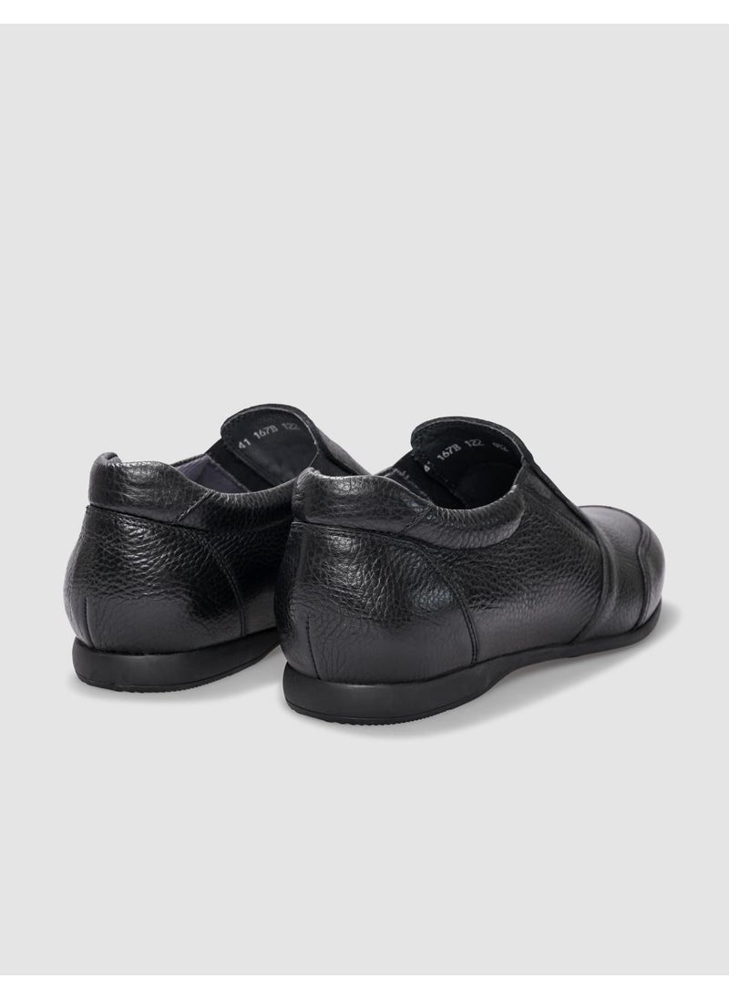 Genuine Leather Black Men's Casual Shoes