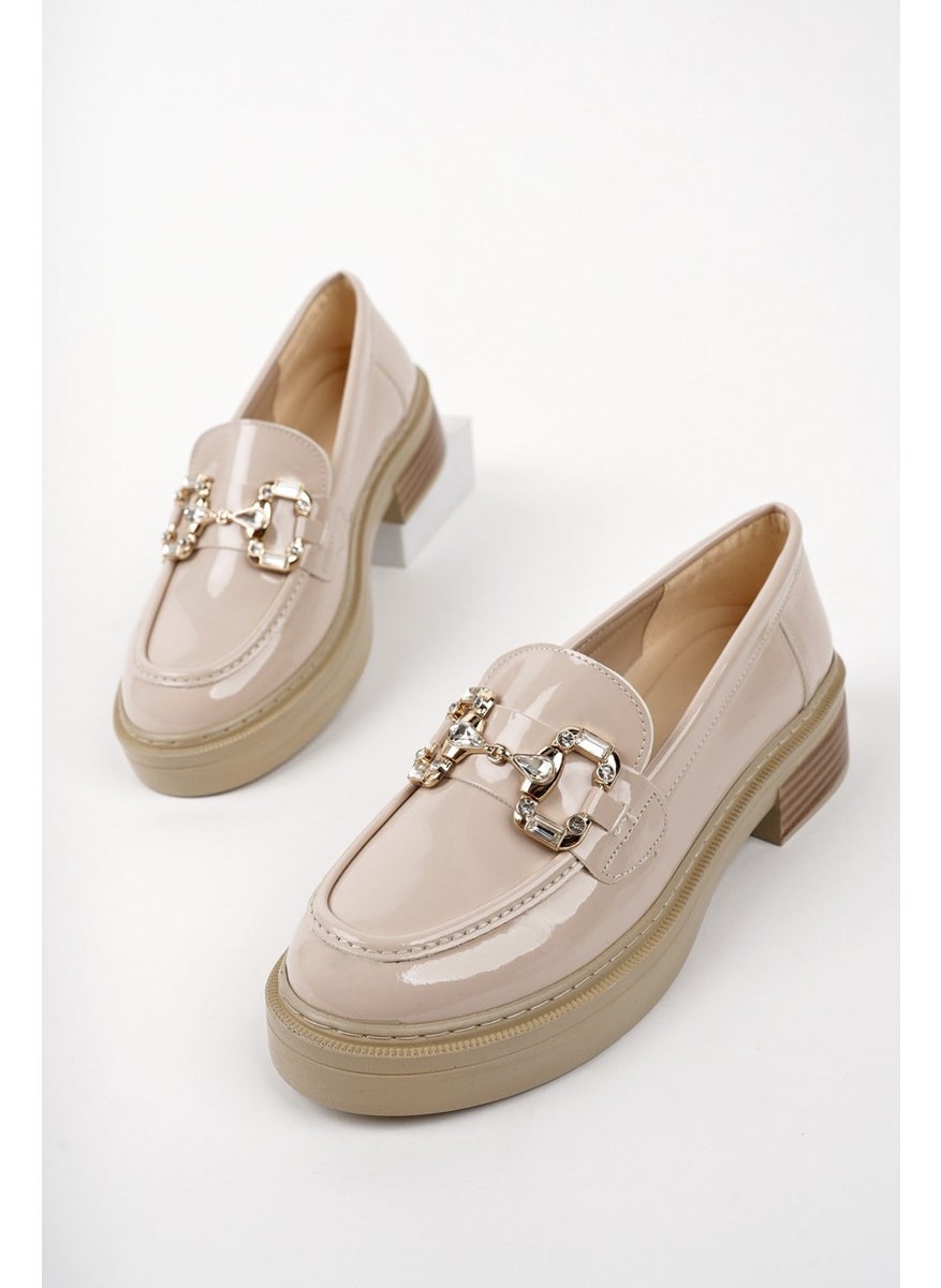 Carmenta Women's Loafer Thick Sole Buckled Daily Casual Moccasin Shoes
