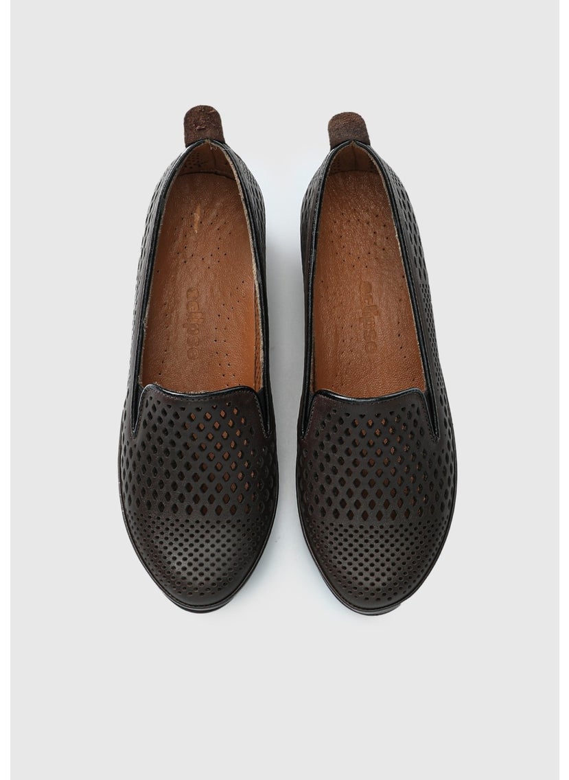 Brown Leather Women's Shoes