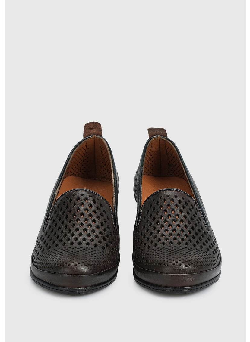 Brown Leather Women's Shoes