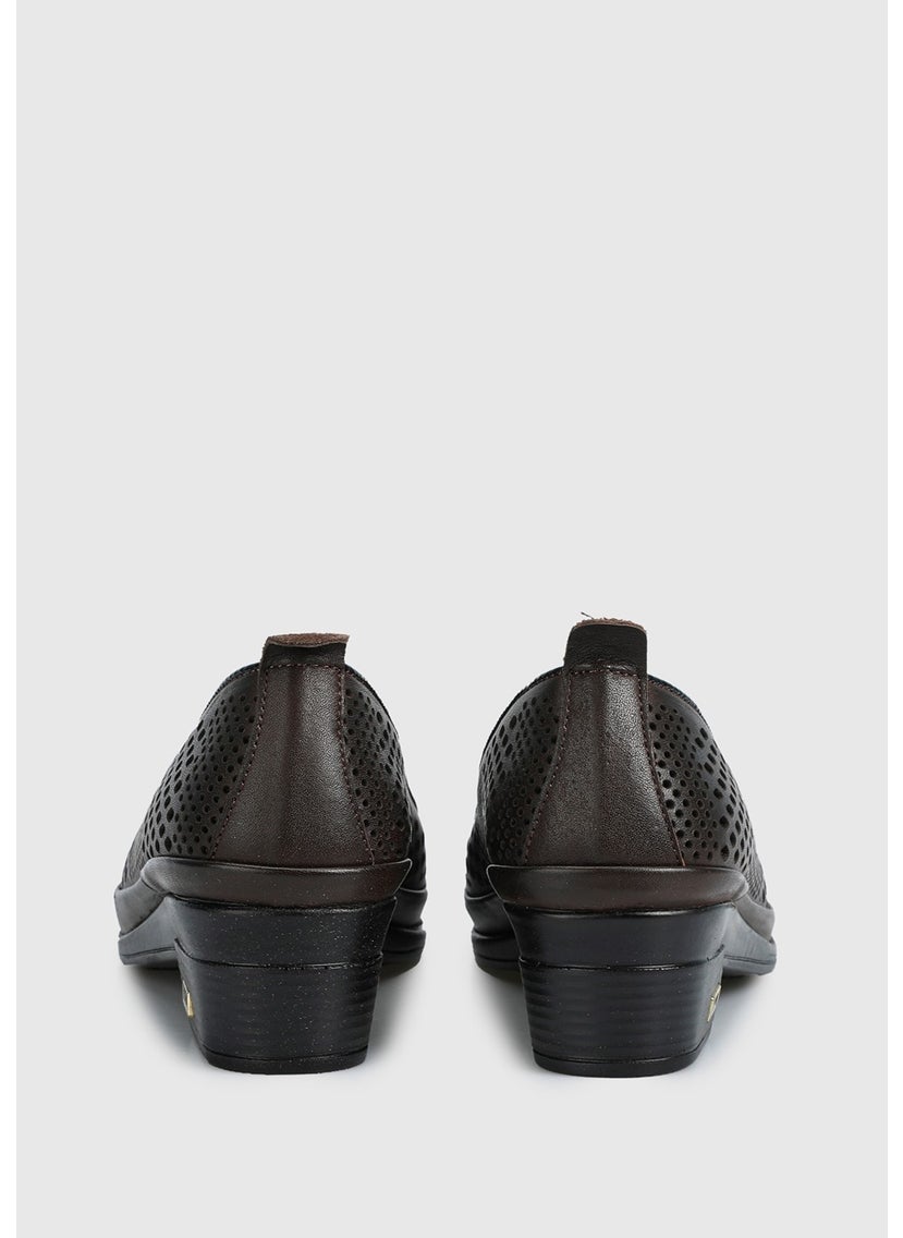Brown Leather Women's Shoes