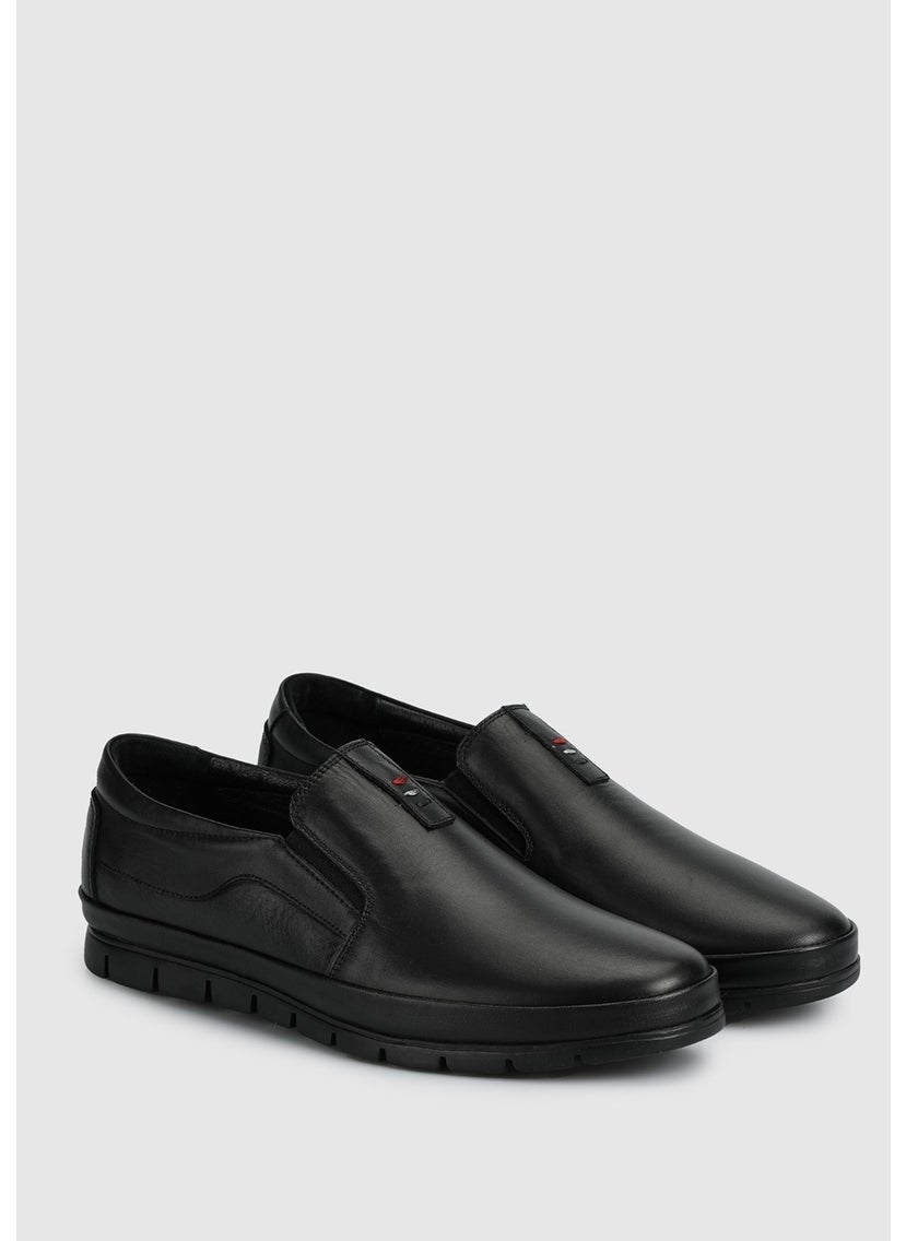 Black Leather Men's Shoes