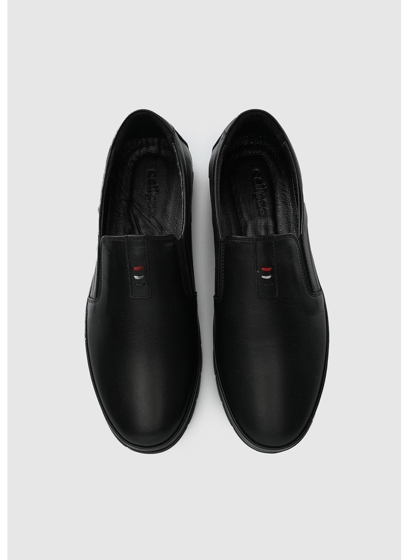 Black Leather Men's Shoes