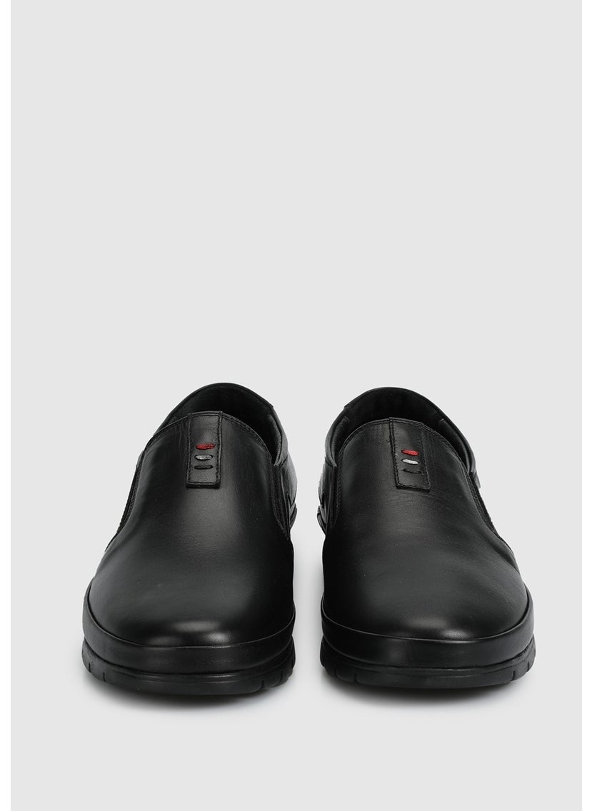 Black Leather Men's Shoes