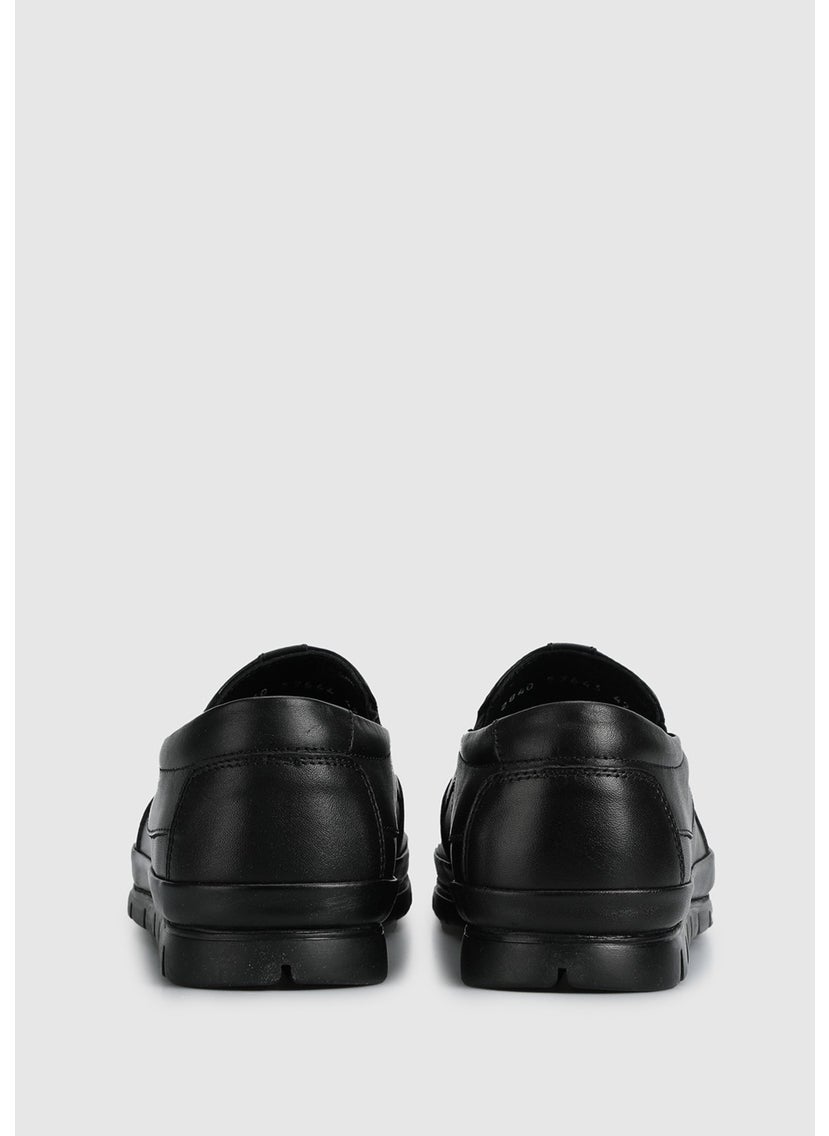 Black Leather Men's Shoes