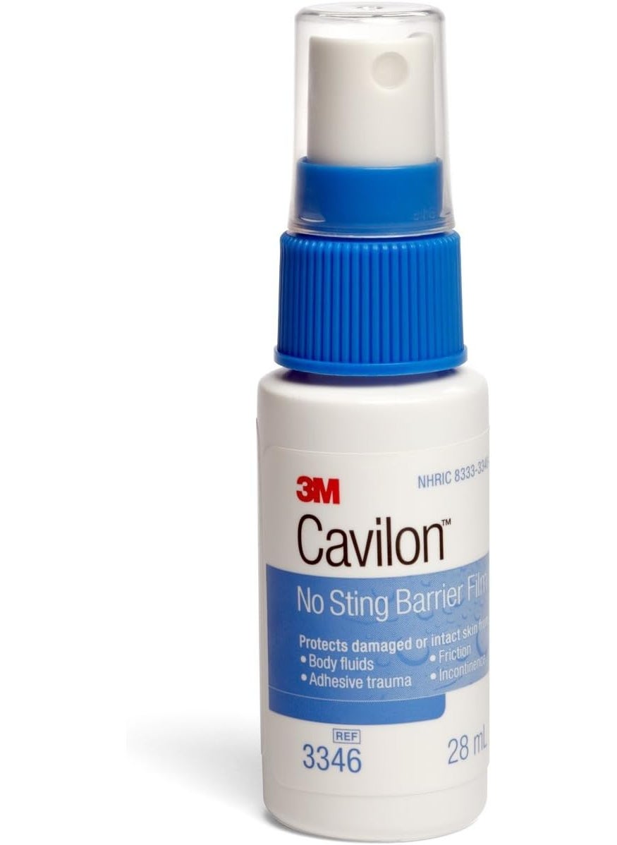 3m Cavilon No-Sting Barrier Film, Gentler Way to Protect Skin From Body Fluids, Adhesives, and Friction, Alcohol Free Barrier Film, Hypoallergenic and Latex Free, 28 ml Pump Spray