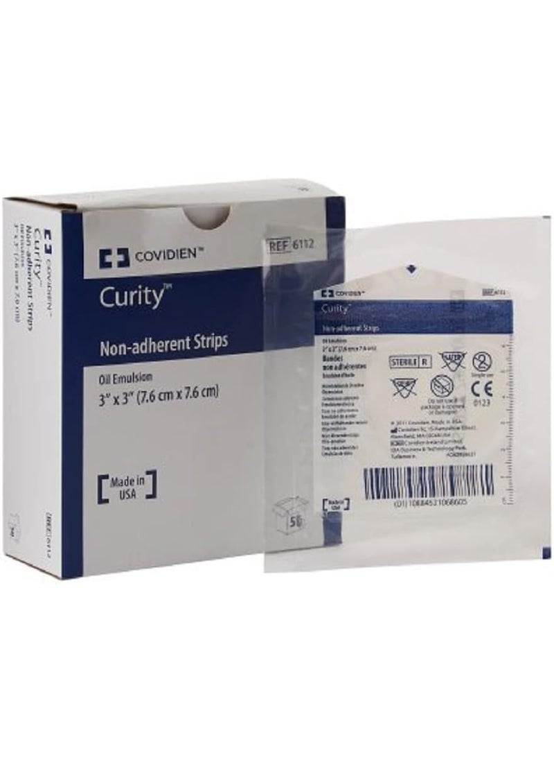Sterile Curity Oil Emulsion Non-Adhering Dressing Gauze 3 X 3