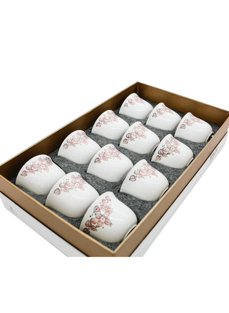 Lilac Ceramic 12Pcs Cawa Cup 60ML