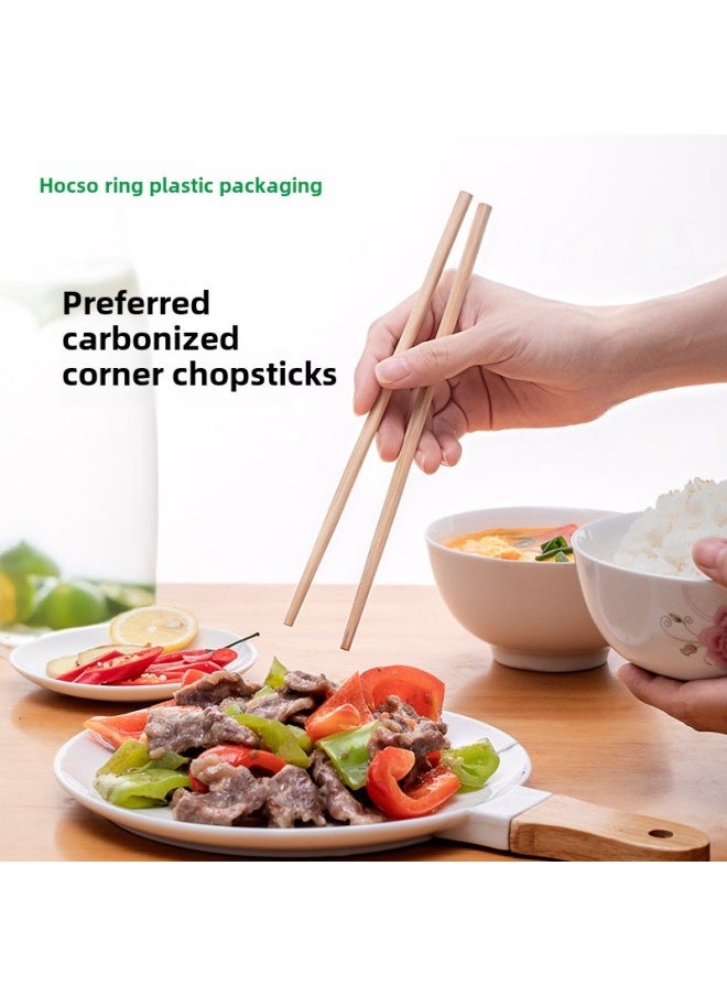 Disposable Chopsticks Degradable Spoon Degradable Disposable Tableware Suit Takeaway Four-Piece Green Tableware Bag-Color:Really Fragrant-split Chopsticks-150 Sets