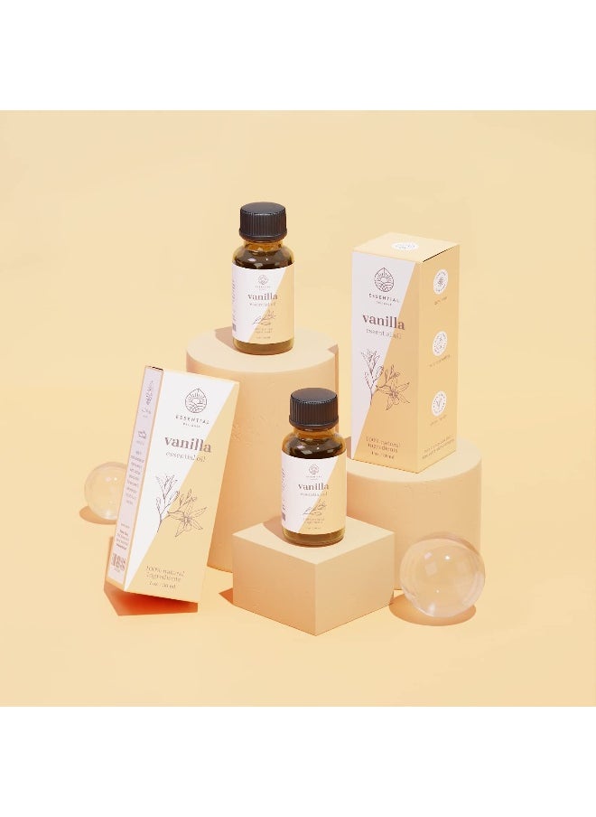 Vanilla Essential Oil by Essential Delights - 100% Pure & Certified (1 oz.) | Pure Grade Distilled Vanilla Essential Oil