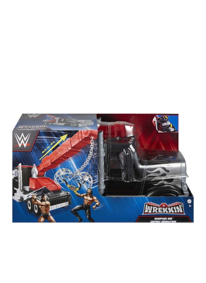 WWE Wrekkin Rampage Rig Truck Action Figure Vehicle
