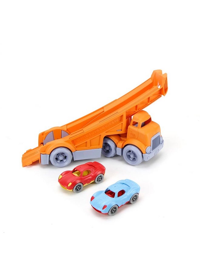 Green Toys Racing Truck w/ 2 Racers