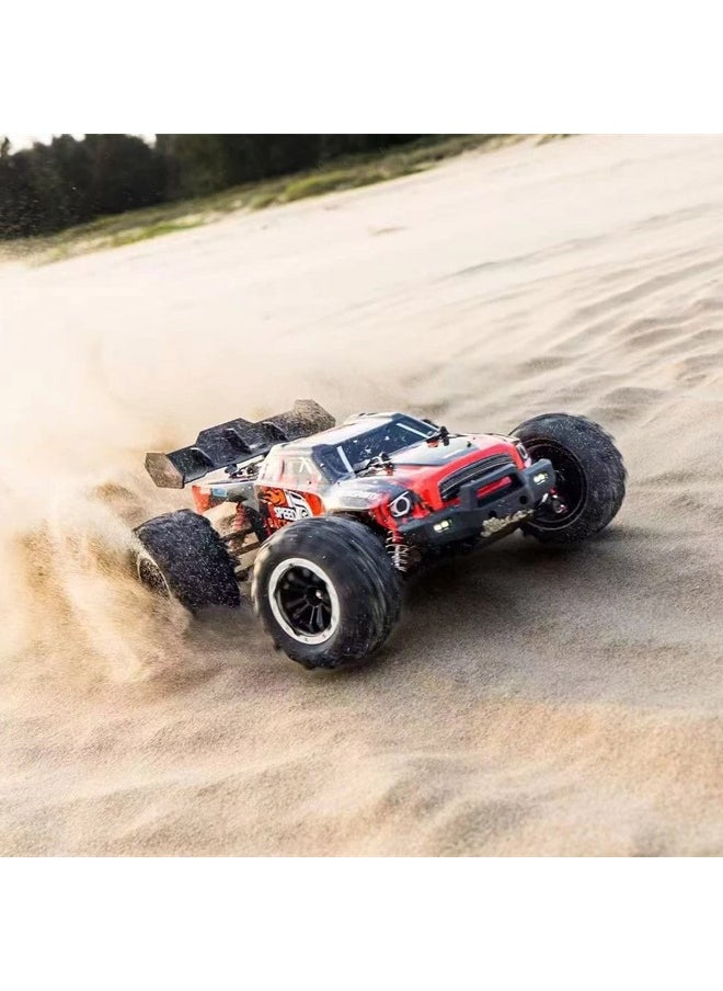 Wild Storm HW-8810 High-Speed 1/16 Scale Brushless RC Car (With Gift Box) – 50 km/h, 4WD Off-Road Monster Truck with Metal Reinforcements, Splash-Proof Design, LED Lights, and 2.4GHz Remote Control