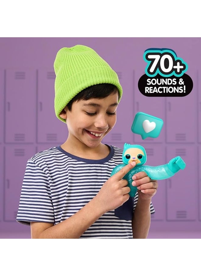 Little Live Pets Hug n' Hang Zoogooz – Sensoo Sloth Interactive Squishy Pet with 70+ Sounds & Reactions