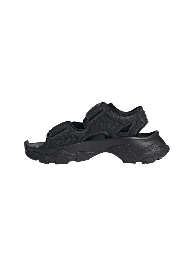 Adidas Asmc Hika Sandal Canvas Black Outdoor Sandals For Women 4