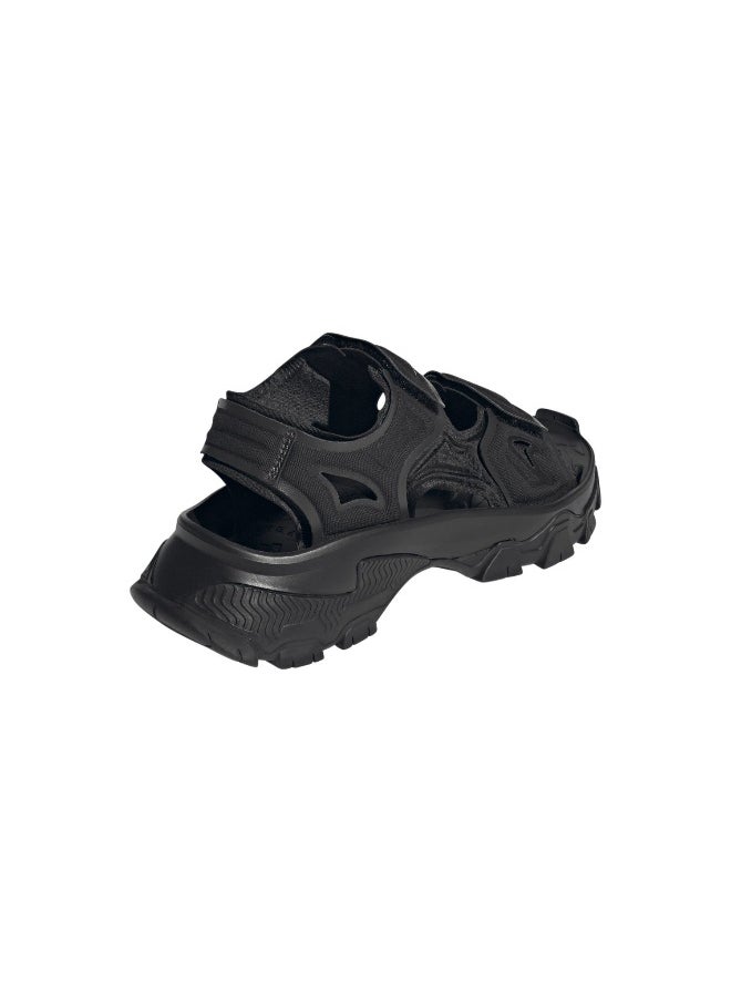 Adidas Asmc Hika Sandal Canvas Black Outdoor Sandals For Women 4