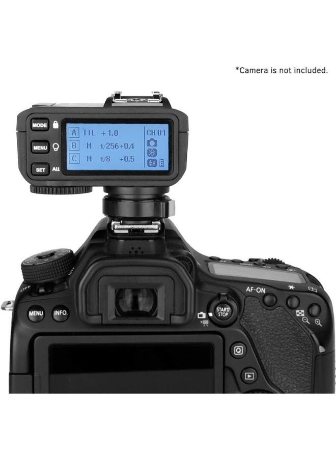 Godox X2T-C TTL Wireless Flash Trigger for Canon – 2.4GHz Godox Trigger with HSS 1/8000s E-TTL II TCM Bluetooth LCD – Compatible with Godox Flash Canon Flash and Camera Flash Light
