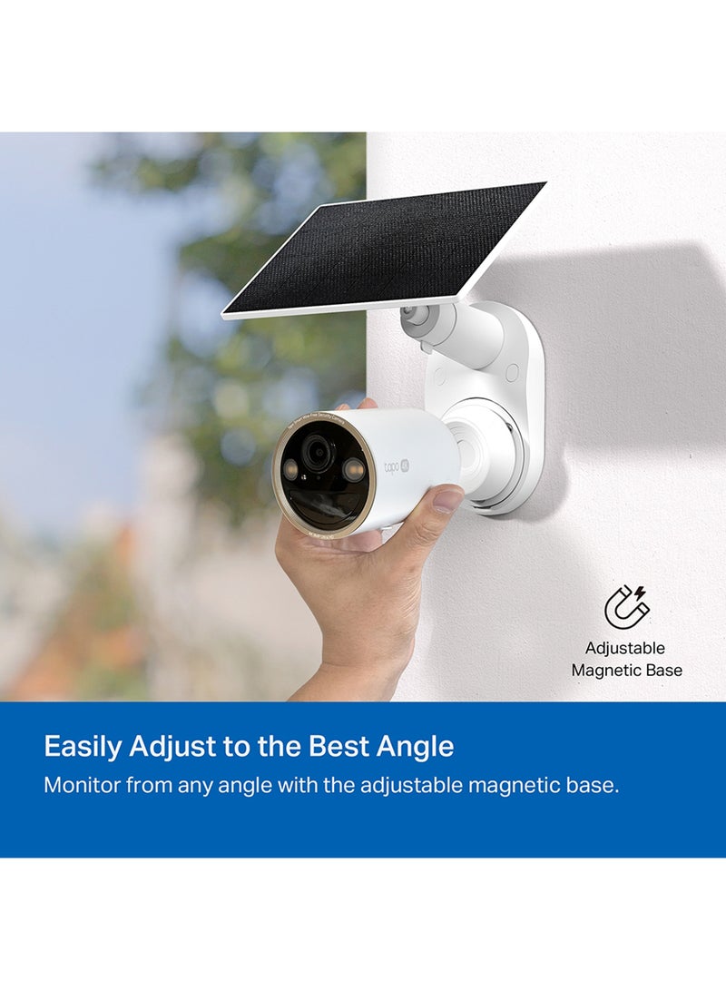 C460 Kit, 4K-8MP Dual-Band Solar-Powered Security Camera Kit|Free  AI Detection-Person, Pet & Vehicle|Starlight Color Night Vision|Solar Power|Wire-Free, Installs Almost Anywhere|Flexible Storage Options|Works with Alexa & Google Home
