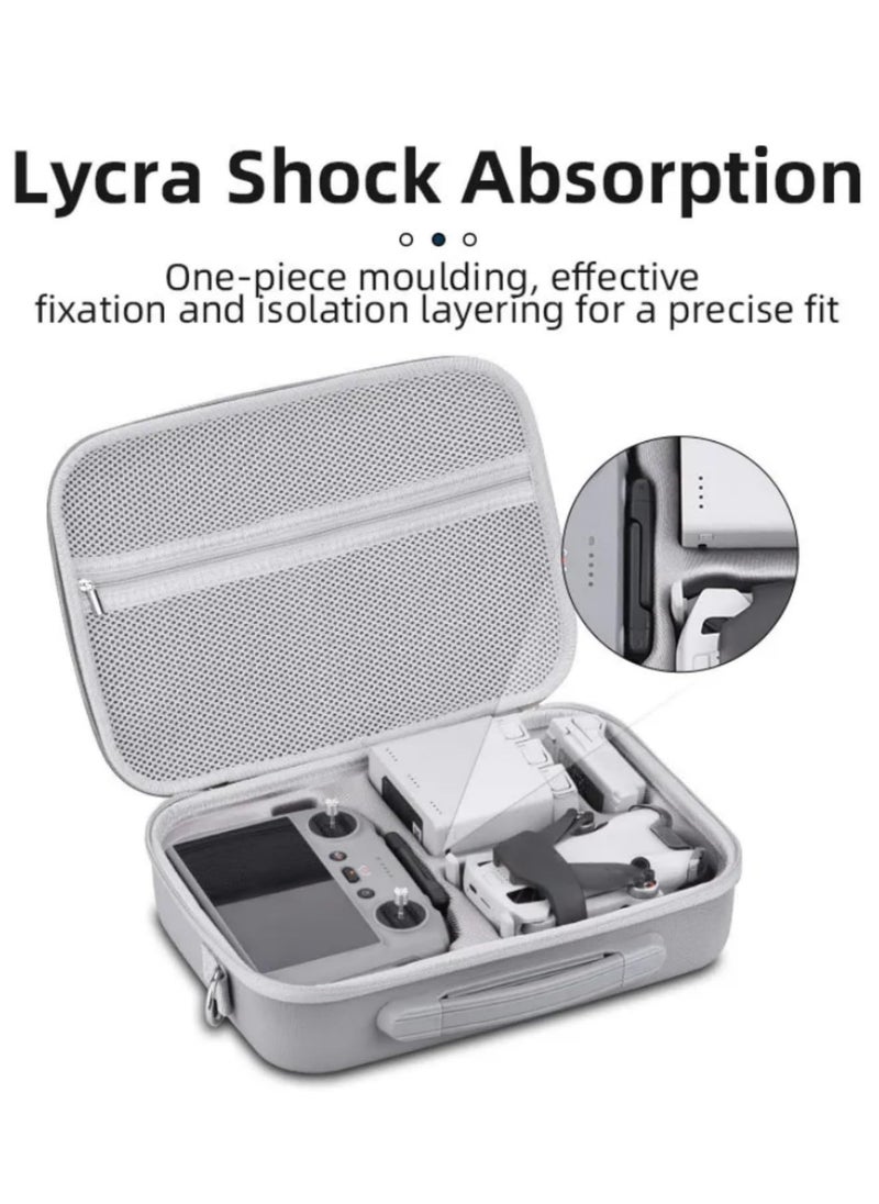 For DJI MINI 4 PRO Carry Case Box Storage Bag Portable Handbag Remote Control Accessories Organizer Shoulder Bag for Drone and Controller