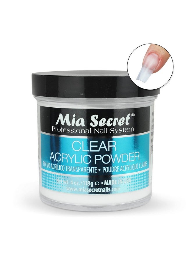 Mia Secret Clear Acrylic Powder (4oz)