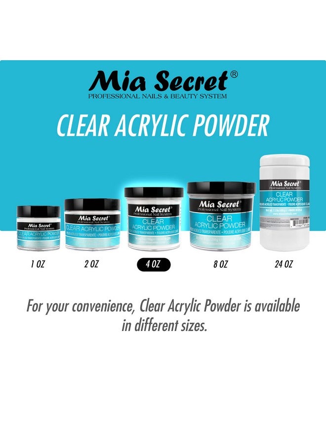 Mia Secret Clear Acrylic Powder (4oz)
