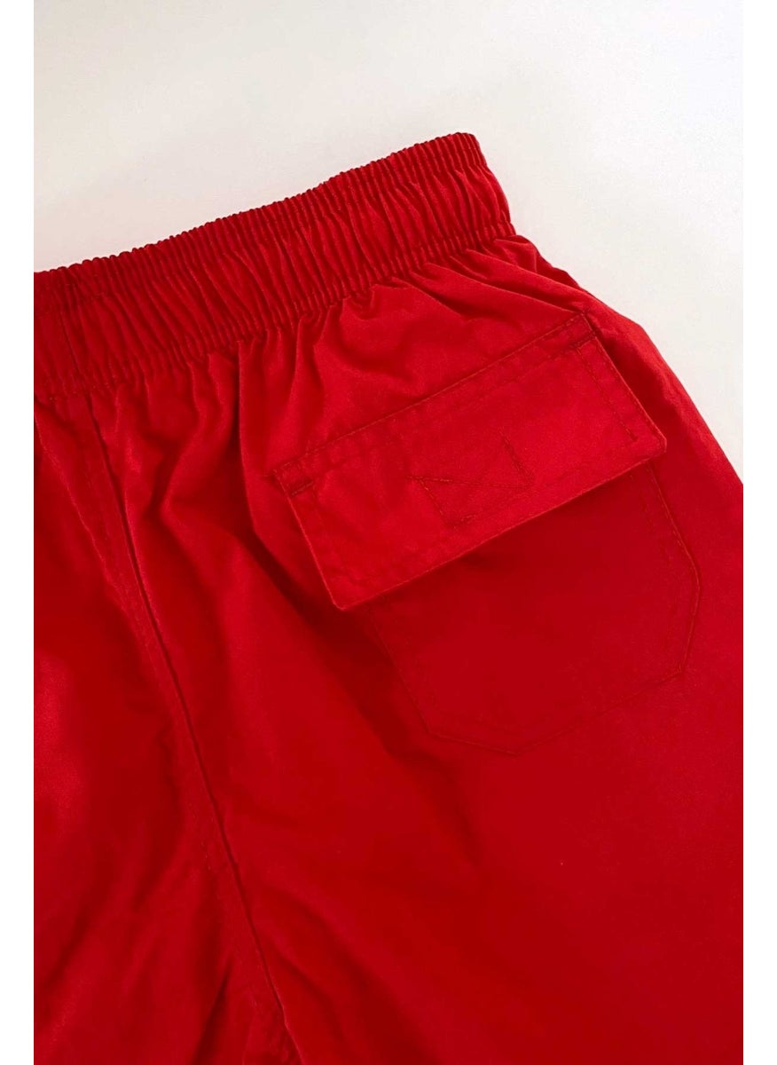 104 Red Boy's Swim Shorts
