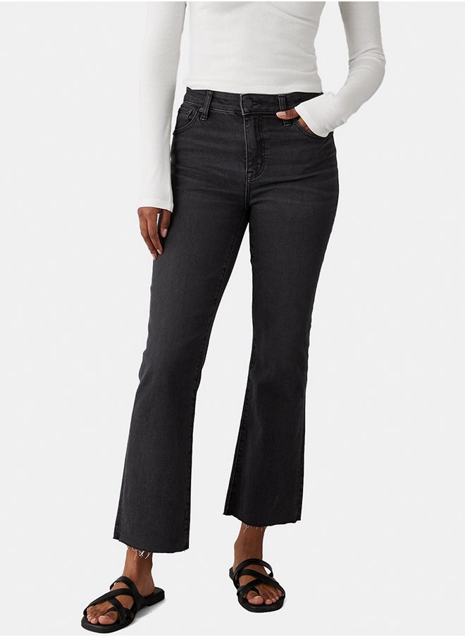 AE Next Level High-Waisted Kick Bootcut Crop Jean