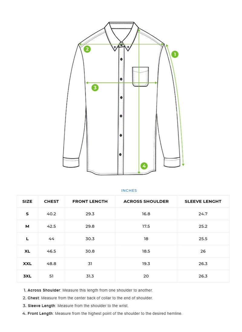 Cotton Shirt for Men | Slim Fit, Long Sleeve, Casual or Formal Button-Down | Soft, Breathable Fabric for Work, Everyday, & All-Season Wear in Stylish Colors, Navy Blue, Size - S - XXL, (Lumbr)