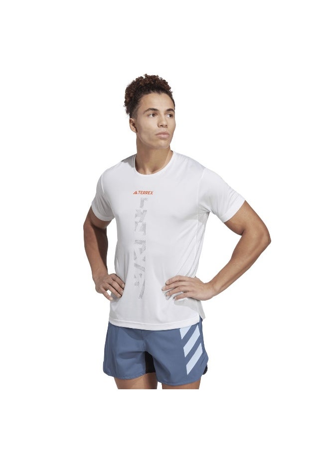 Adidas Agr Shirt White Trail Running Shirts For Men Xs