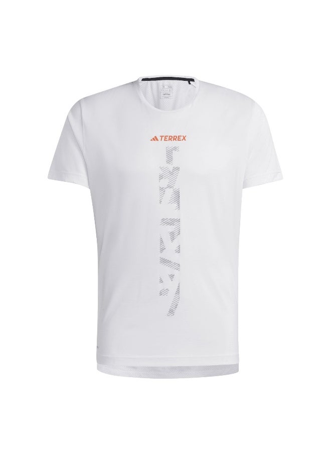 Adidas Agr Shirt White Trail Running Shirts For Men Xs
