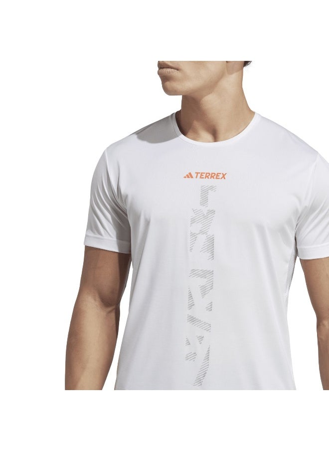 Adidas Agr Shirt White Trail Running Shirts For Men Xs