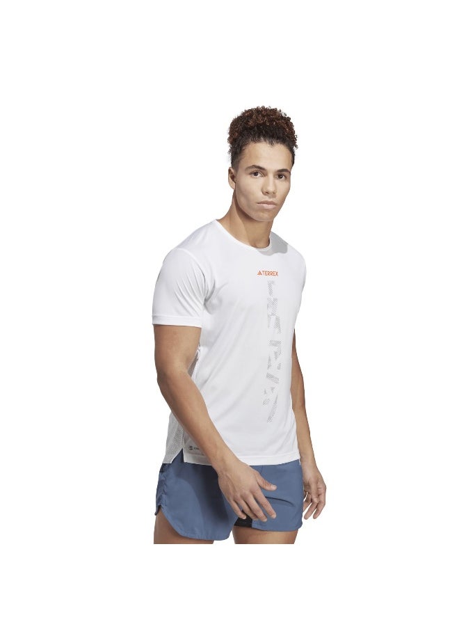 Adidas Agr Shirt White Trail Running Shirts For Men Xs