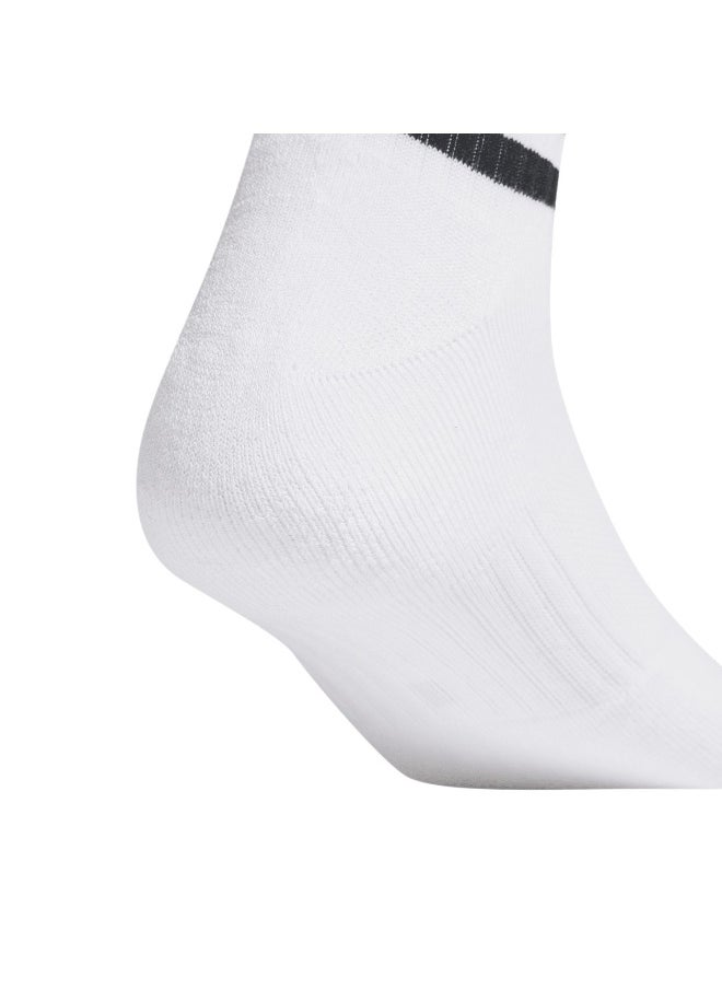 adidas 3 stripes cushioned sportswear mid cut pair pack unisex ankle socks