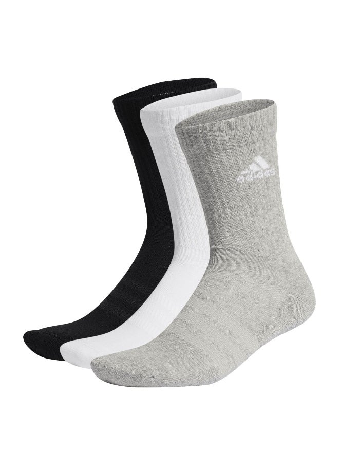 adidas cushioned sportswear 3 pair pack unisex crew socks