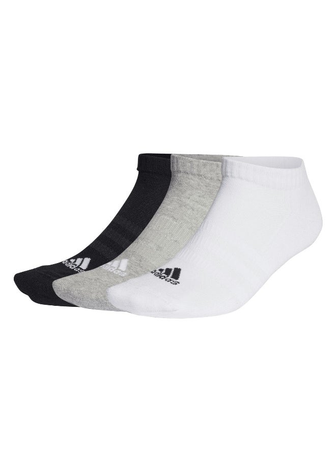 adidas cushioned sportswear 3 pair pack unisex no show socks