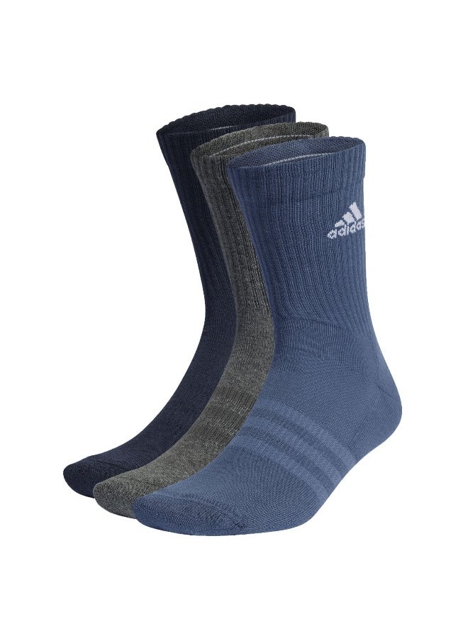 adidas cushioned sportswear 3 pair pack unisex crew socks