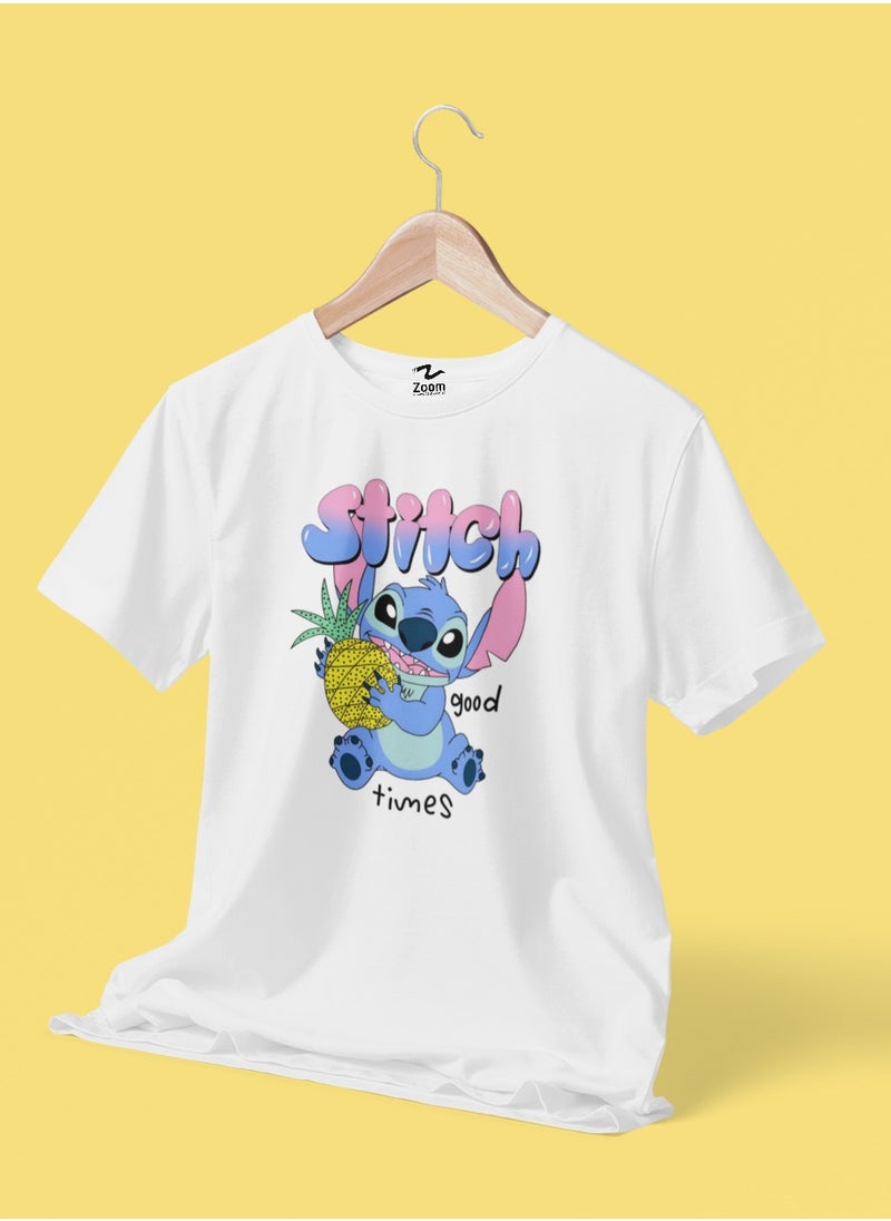 CUTE PINEAPPLE STITCH T-SHIRT DESIGN FOR KIDS