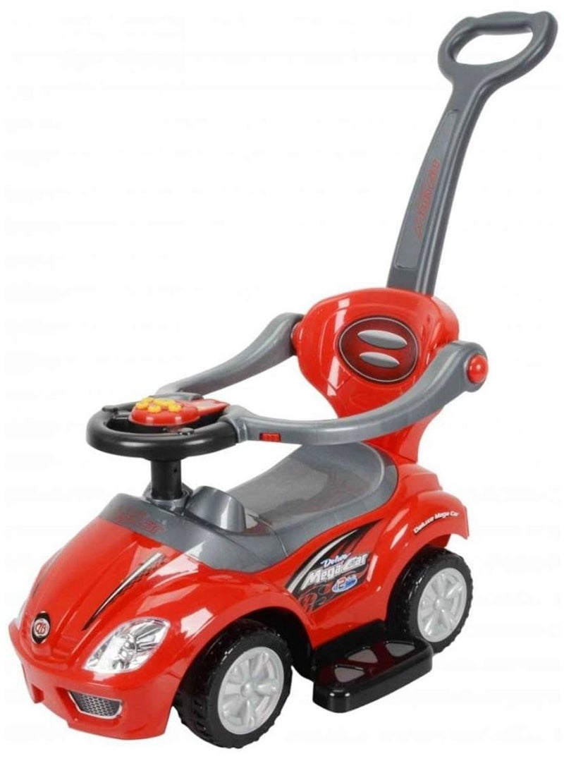 TOYS car pushing smoothly ride on car (red)
