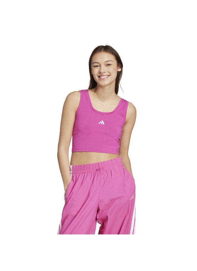 adidas essentials small logo cotton lifestyle women t-shirt