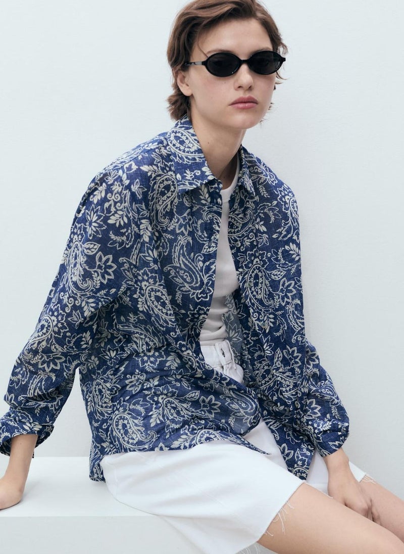 Casual Printed Cotton Shirt