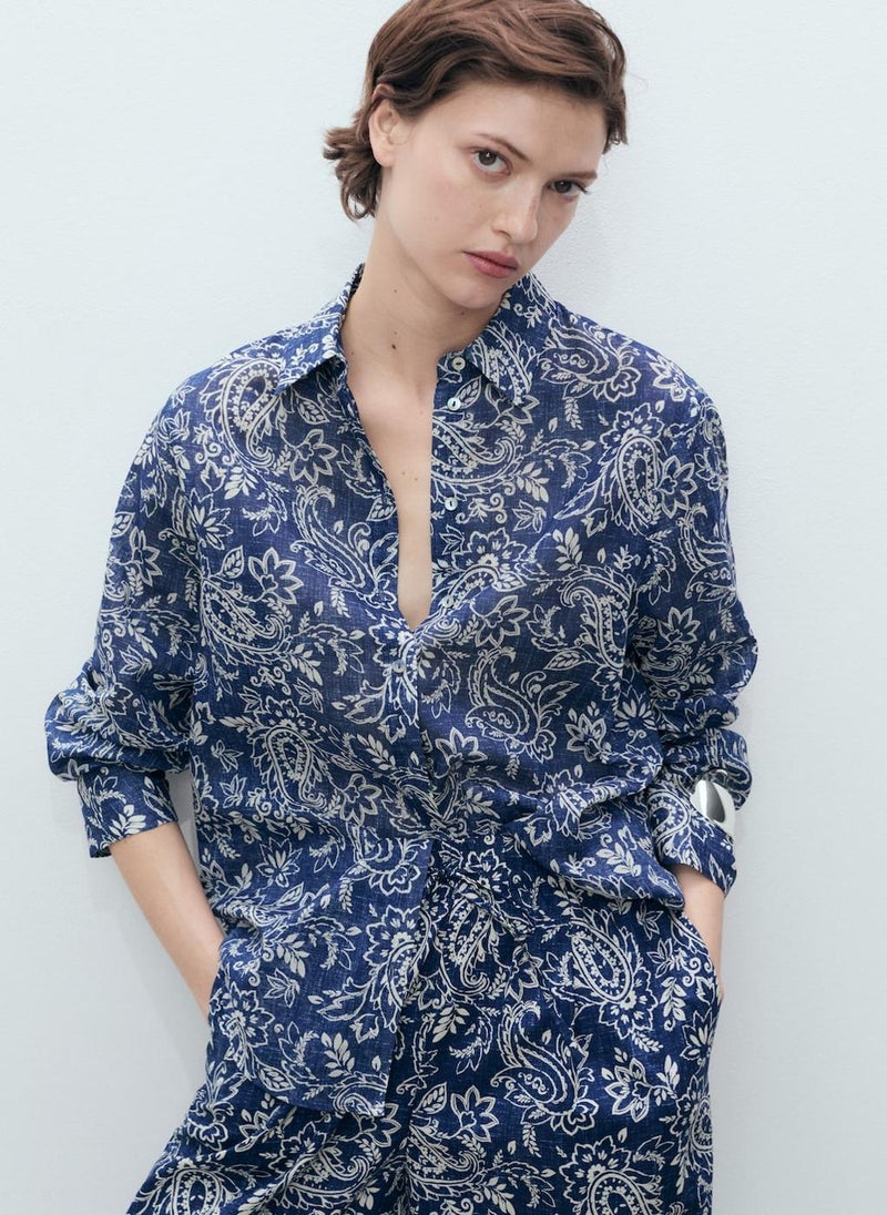 Casual Printed Cotton Shirt