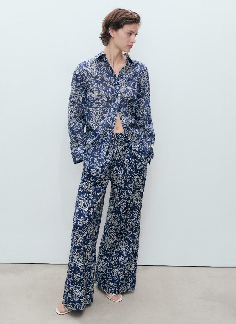 Casual Printed Cotton Shirt