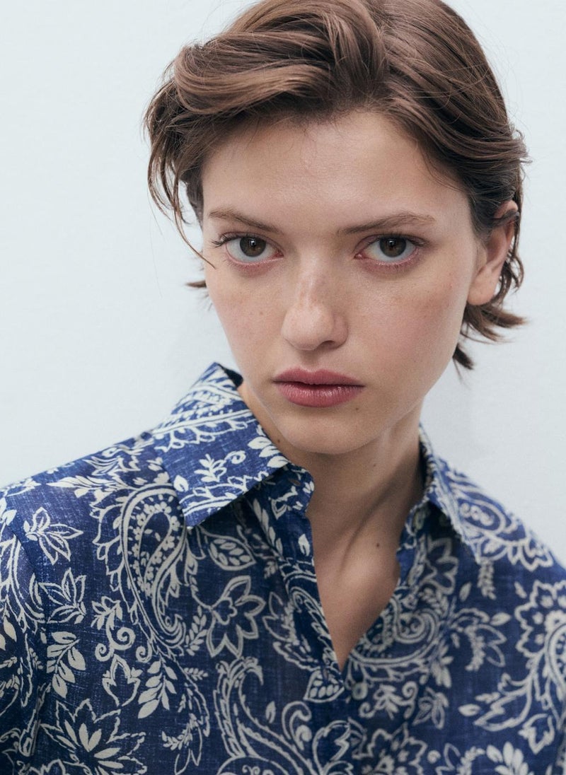 Casual Printed Cotton Shirt