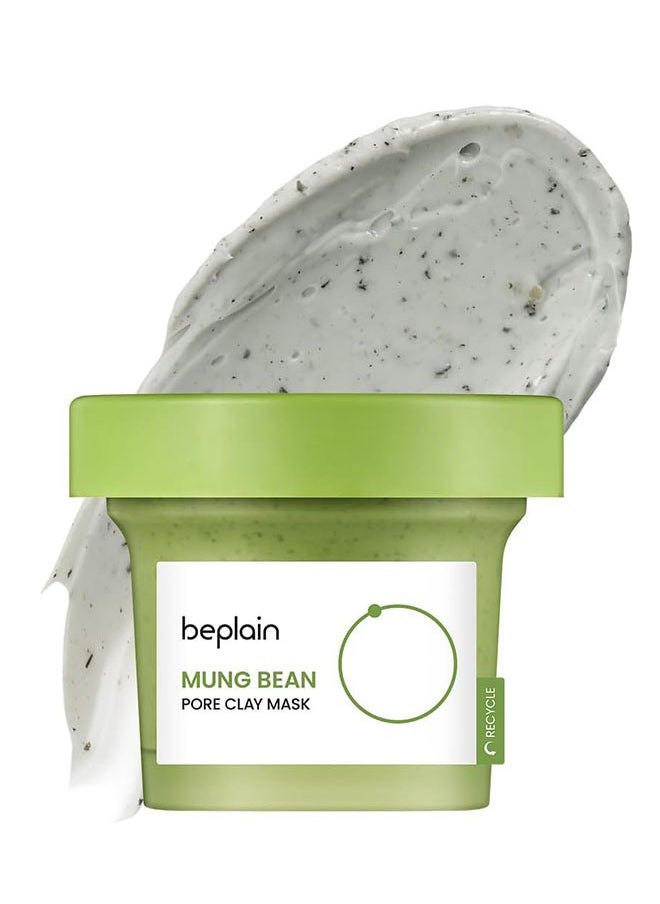 Mung Bean Pore Clay mask 120ml, Wash Off Mask for Blackhead and Whitehead Care, Gently  Exfoliate and Tighten Pores
