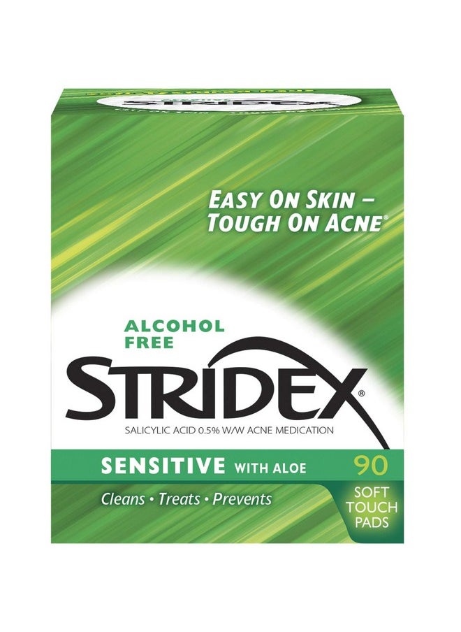 Stri-Dex Daily Care Sensitive With Aloe Pads 90 Each (Pack of 5)