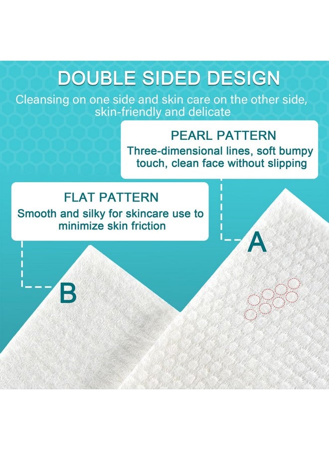 Disposable Face Towel,Cotton Facial Dry Wipe for Sensitive Skin, Facial Tissues for Skin Care, Facial Cleansing, Makeup Wipes, Makeup Remover Towels, Upgraded and Thickened
