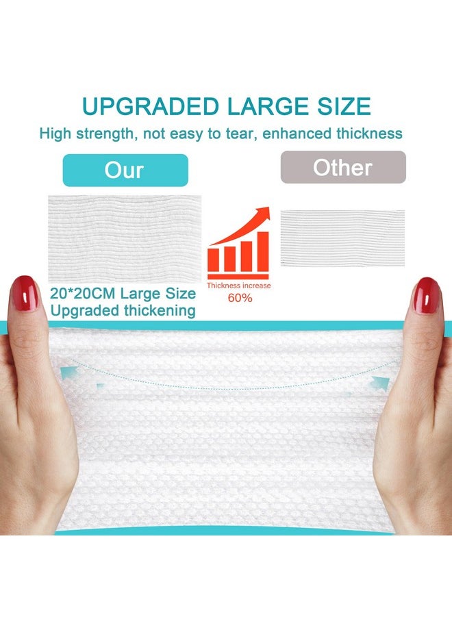 Disposable Face Towel,Cotton Facial Dry Wipe for Sensitive Skin, Facial Tissues for Skin Care, Facial Cleansing, Makeup Wipes, Makeup Remover Towels, Upgraded and Thickened